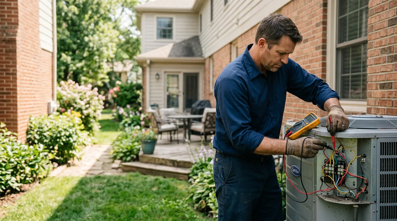 HVAC technician working near Steamboat Springs, CO